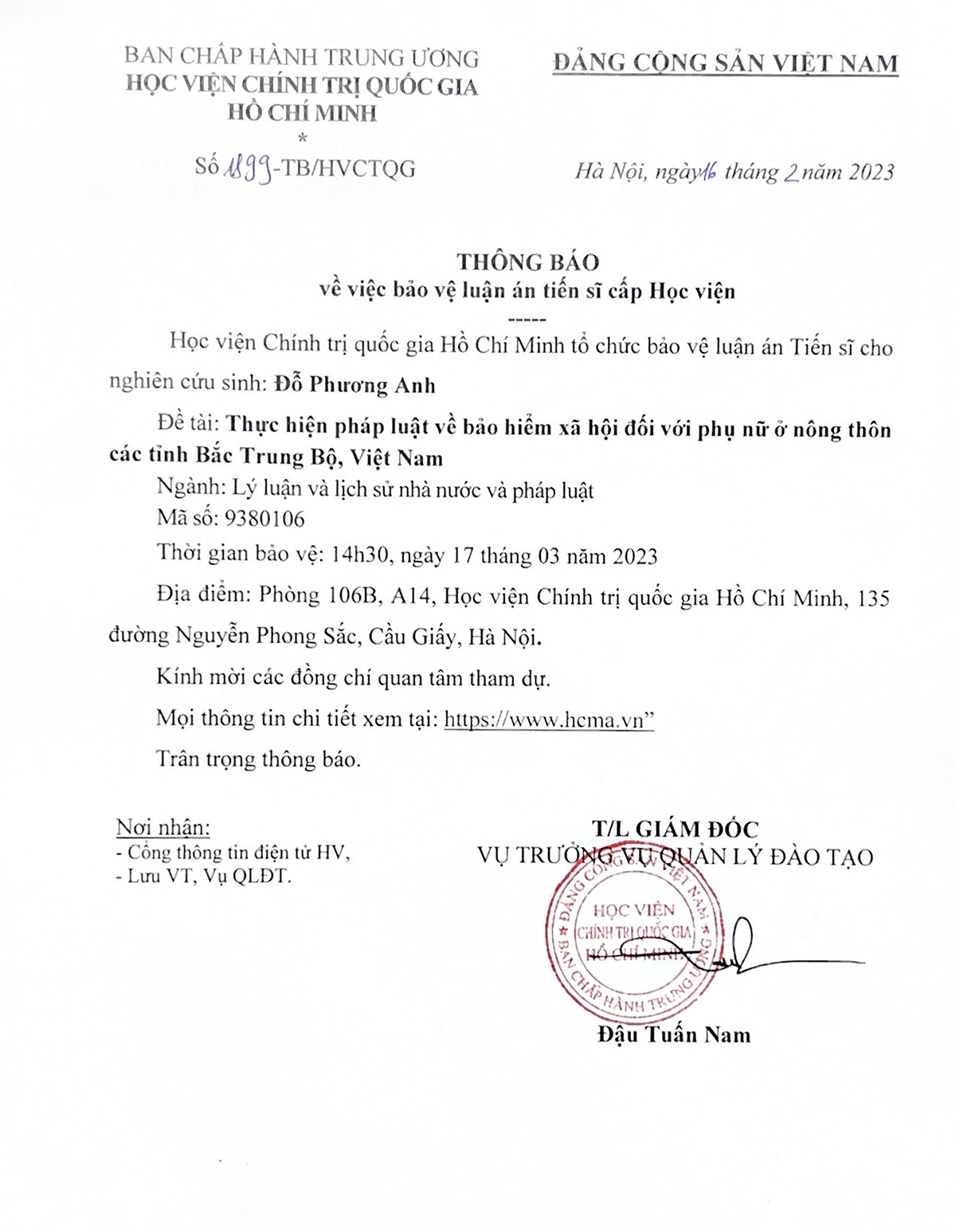 TB Đỗ Phương Anh