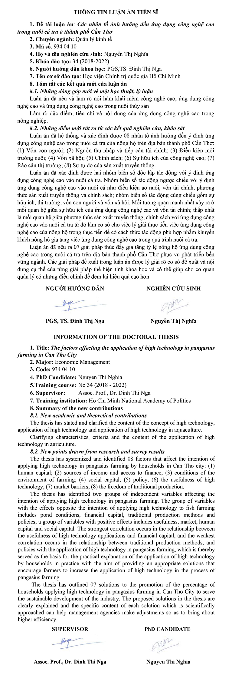 Thông tin Luận án - Nguyễn Thị Nghĩa-1